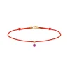 Pulsera La Brune & La Blonde BB roja oro rosa y rubí 0.15 quilates
