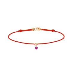 Pulsera La Brune & La Blonde BB roja oro rosa y rubí 0.15 quilates