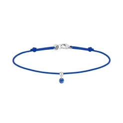 Pulsera La Brune & La Blonde BB azul oro blanco y zafiro 0.15 quilates