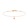 Pulsera La Brune & La Blonde BB beige oro rosa y zafiro rosa 0.14 quilates