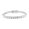 Pulsera riviere de oro blanco con diamantes 7 quilates