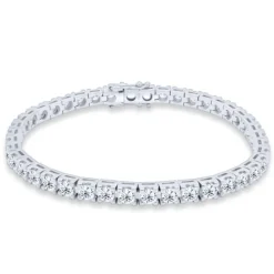 Pulsera riviere en oro blanco y diamantes 6.00 quilates