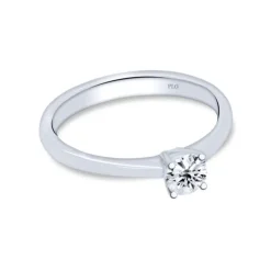 Solitario de oro blanco con diamante 0.15 quilates