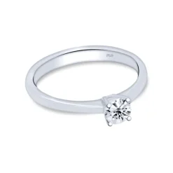 Solitario de oro blanco con diamante 0.34 quilates
