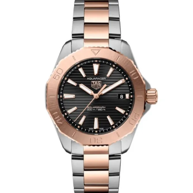 TAG Heuer Aquaracer 200 Solargraph Acero & Oro Rosa 40mm