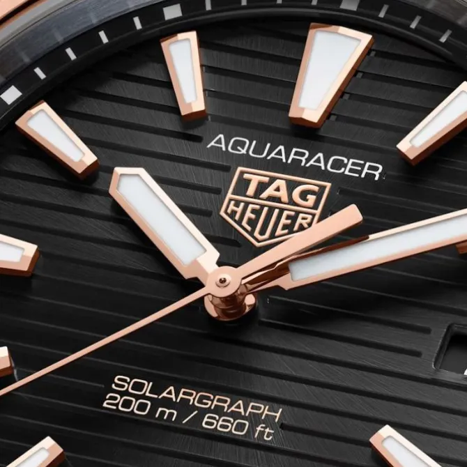 TAG Heuer Aquaracer 200 Solargraph Acero & Oro Rosa 40mm