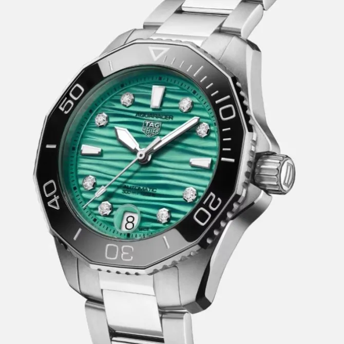 TAG Heuer Aquaracer Calibre 5 Turquesa Diamantes 36mm