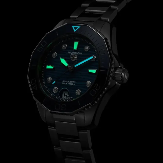 TAG Heuer Aquaracer Mujer Calibre 5 Diamantes Azul 36mm