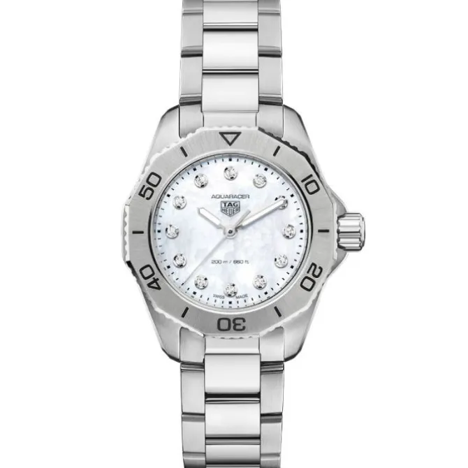 TAG Heuer Aquaracer Professional 200 Madre Perla Diamantes 30 mm