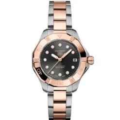 TAG Heuer Aquaracer Solargraph Diamantes Acero y Oro Rosa 34mm