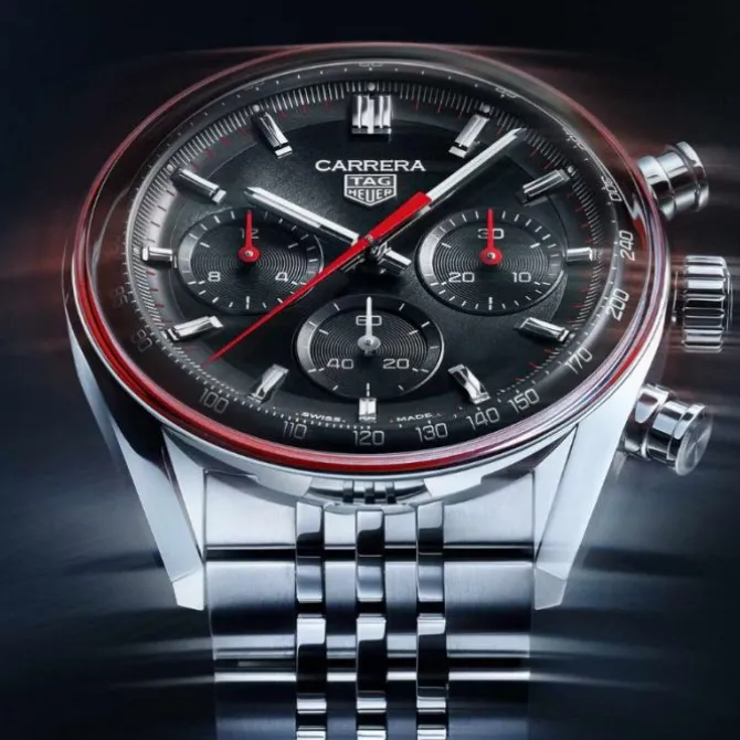 TAG Heuer Carrera Chronograph Glassbox TH20-00 Negro 41 mm