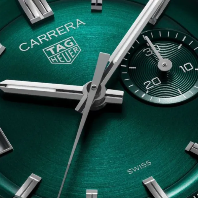 TAG Heuer Carrera Chronograph Green Glassbox 39mm
