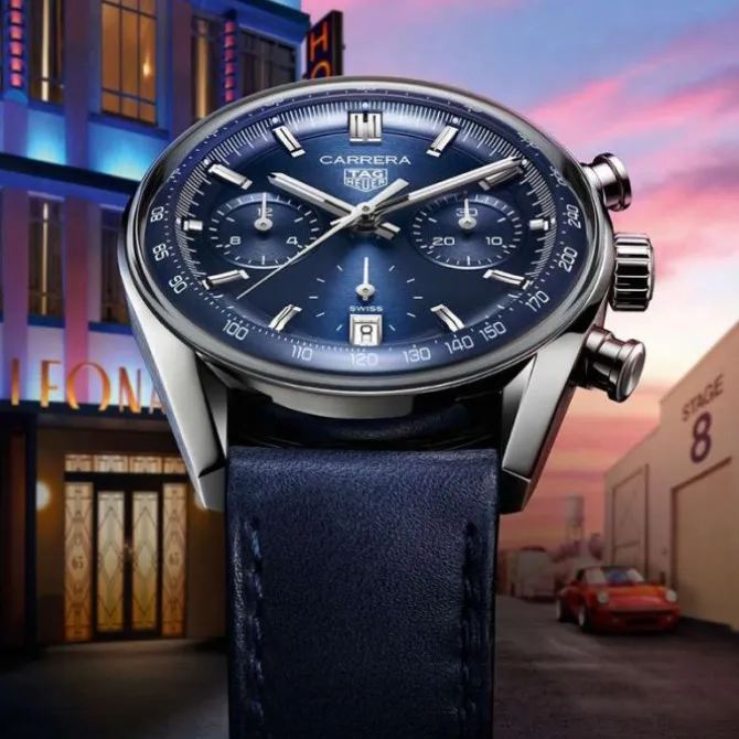 TAG Heuer Carrera Chronograph 39mm Azul Calibre TH20-00