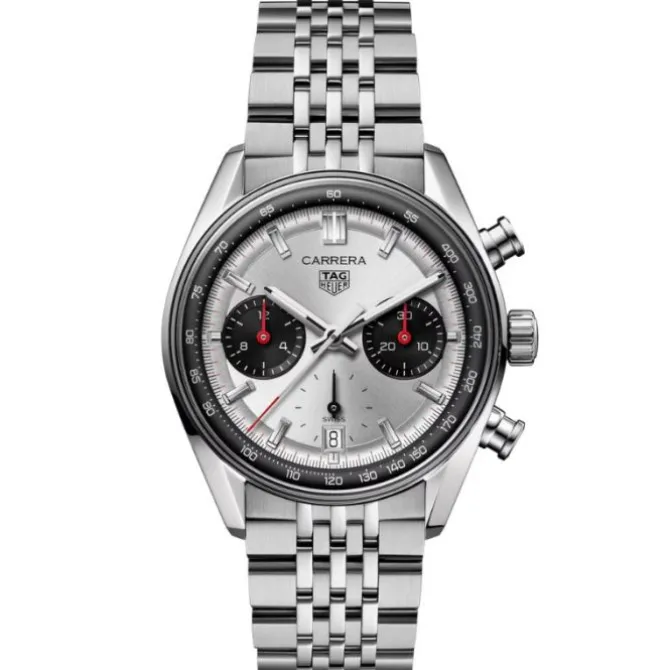 TAG Heuer Carrera Chronograph Glassbox 39 mm Acero Esfera Panda