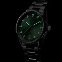 TAG Heuer Carrera Date 36 mm Verde Diamantes