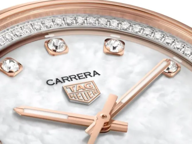 TAG Heuer Carrera Date Automatico 36 mm Diamantes & Madre Perla