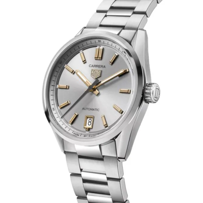 TAG Heuer Carrera Date 36mm Calibre 7 Plata