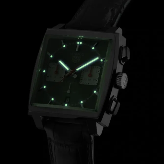 TAG Heuer Monaco Chronograph Automático 39 mm Negro