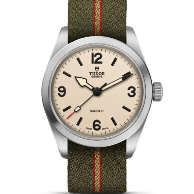TUDOR Ranger 36 mm Blanco Duna Textil
