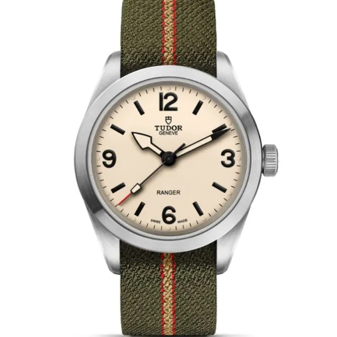 TUDOR Ranger 39 mm Blanco Duna Textil