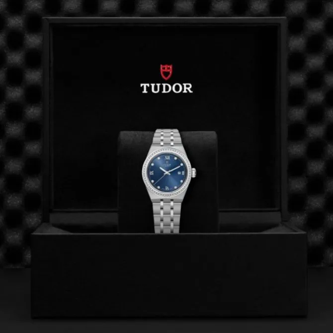 TUDOR Royal 28 mm Azul Diamantes